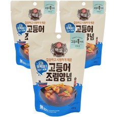 백설 고등어조림 양념, 150g, 3개