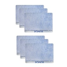 Songwol 松月 POMOS運動毛巾, 藍色, 6個