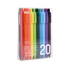 KACO PURE 軟膠中性筆 0.5mm 20入, 混合顏色, 1套
