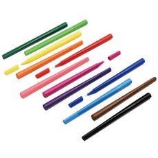 KACO ARTIST 書法雙頭軟毛筆 12支 + 螢光筆, 混合顏色, 1套