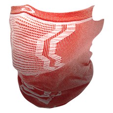 GAMZA 線條印花運動防曬護頸面罩 GS2, 紅色+白色