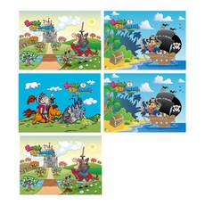 童話封面空白速寫本 5本 隨機出貨, 30張