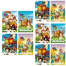 Fullcolors 全彩 男孩用童話綜合本, 隨機出貨, 10入