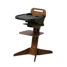 세이지폴 본본 유아식탁의자 본체 + 트레이 세트, 의자(세이지월넛), 트레이(블랙)