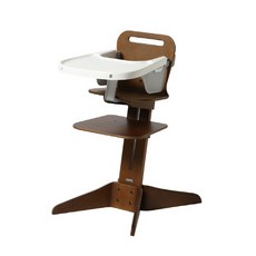 세이지폴 본본 유아식탁의자 본체 + 트레이 세트, 의자(세이지월넛), 트레이(화이트)