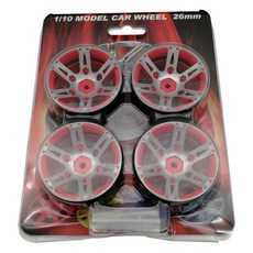 Austar AX-615R 1/10 Aluminum Alloy Wheel RC카 휠 4p, 혼합 색상, 1세트