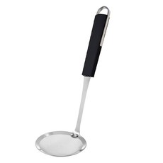 GENIAL 天鵝黑濾油勺, 黑色 + 不鏽鋼霧面, 1個