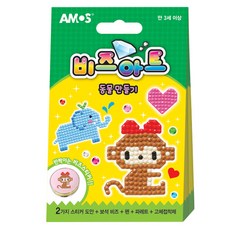 아모스 비즈아트 동물 만들기 세트 소, 혼합 색상, 1개