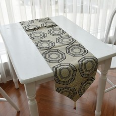 春天墊子Bian 4人餐桌桌旗, 灰色, 31 x 108 厘米