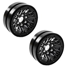 RC4WD RC4WDZW0177 1.9 Universal Beadlock Wheel D1 RC零件, 混色, 2件