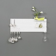 takongpan 室內裝飾圓形洞洞板, 黑色