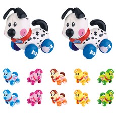 Toy Well 發條玩具小狗 12 件套, 隨機發貨
