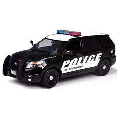 MOTOR MAX 1:18比例壓鑄福特2015年巡邏車模型, 黑色, 1個