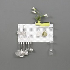 takongpan 室內裝飾圓形洞洞板 300 x 600 mm, 1個, 皇家灰色