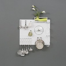 takongpan 室內裝飾圓形洞洞板 500x600mm, 1個, 白色