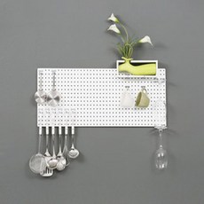 takongpan 圓形洞洞板 400 x 700 mm, 1個, 白色