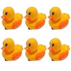 Toywell發條沐浴玩具 鴨子 6入, 混色