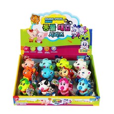 피노키오 동물 태엽 시리즈 동물카 12p 장난감세트, 혼합 색상, 1개