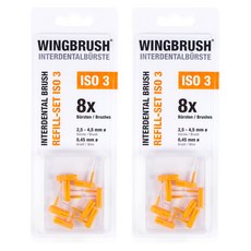 Wing Brush牙間刷替換刷頭補充裝 s ISO 3, 8件, 2個
