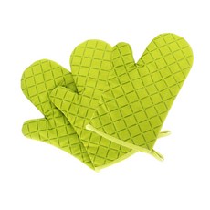 aryko 矽膠防滑烤箱手套, 綠色, 3片