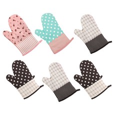 aryko 棉質烤箱手套, 隨機發貨, 6件