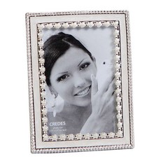 Credis Gem 銀色珍珠 Amelia 寶石相框, 鍍銀 + 珍珠環氧樹脂, 1個