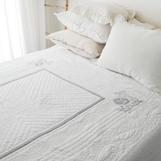 Maison Textile Spia水洗床被, 白色