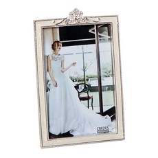 Kredys 銀珠 Janie 寶石相框, 鍍銀 + 珍珠環氧樹脂, 1個