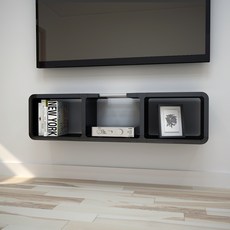 CUBICS 2 壁掛式電視架 333, 黑色
