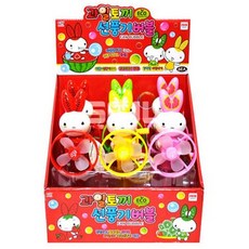 Seju水果兔子電風扇泡泡 6入, 隨機發貨