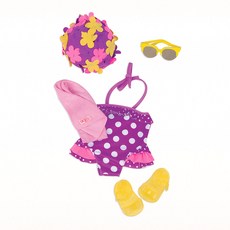 Ozzy Dolls 波點泳裝毛絨套組, 混色