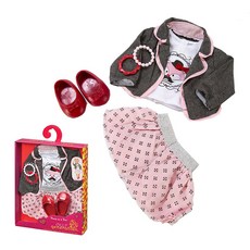 오지돌스 폭스프린트 의상 인형소품 세트, 혼합 색상, 1개