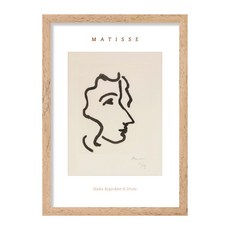 씽크어스 앙리마티스 액자 03 신비로운 나디아, BEIGE