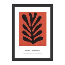 Think Us 亨利馬諦斯畫框09 紅色背景上的黑紙, 黑色