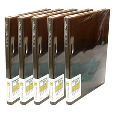 바른손 7부 클리어화일 20P, 브라운, 5개입