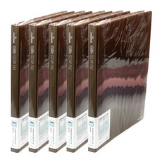 바른손 7부 클리어화일 40P, 브라운, 5개입