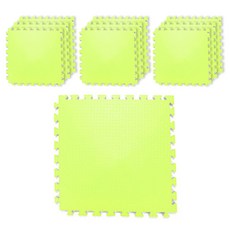 DIY EVA巧拼 10入, 黃綠色, 10片