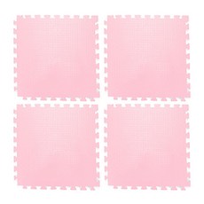 DIY EVA巧拼 4入, 粉色, 4片