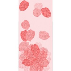 꾸밈 흩날리는 붉은 꽃잎 현관문 방문 시트지, A 타입(핑크)