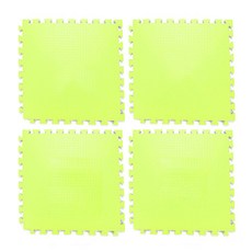 DIY EVA巧拼 4入, 黃綠色, 4片