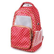 Sea How International寵物豪華外出包, 紅色的