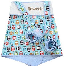 nawanis X型四季揹帶 7分長, 貓頭鷹(藍色)