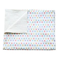 DK HOME 全棉紗布嬰兒毯 M號, 兔子笑臉款(多色)