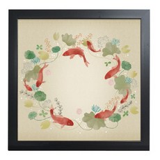 GGOOMIM 和睦紅鯉魚畫框 1號款式, 黑色, 1個