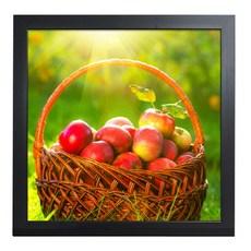 GGOOMIM 蘋果籃圖案裝飾掛畫 5入, 黑色