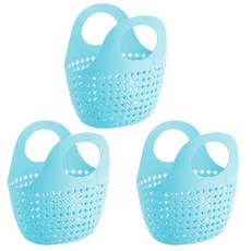 Blockmart 浴室排水 浴籃 袋 藍色, 3件