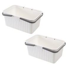 Block Mart 浴室沐浴籃 白色, 2入