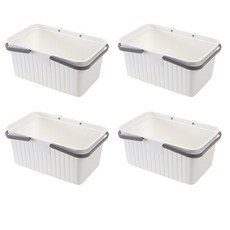 Block Mart 浴室沐浴籃 白色, 4入