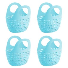 Blockmart 浴室排水 浴籃 袋 藍色, 4件