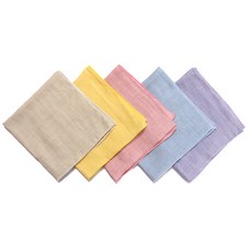 DRESSHOUSE 多色紗布手帕 5入